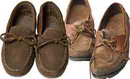 zapatos viejos y nuevos